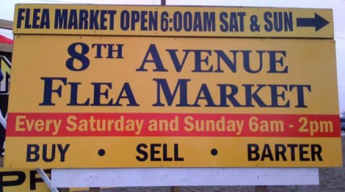 flea market sign flea market sign
