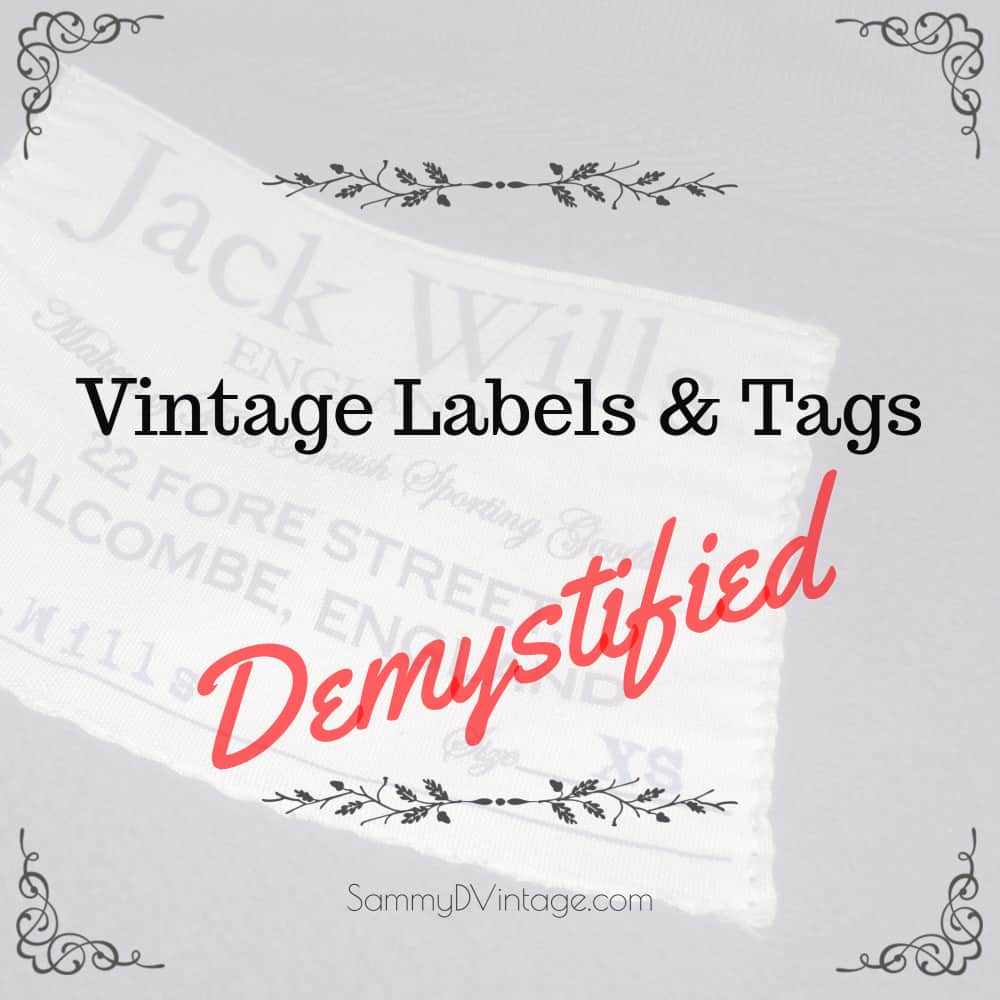 13 Tips for Identifying Vintage Clothing Labels & Tags 13 Tips for Identifying Vintage Clothing Labels & Tags