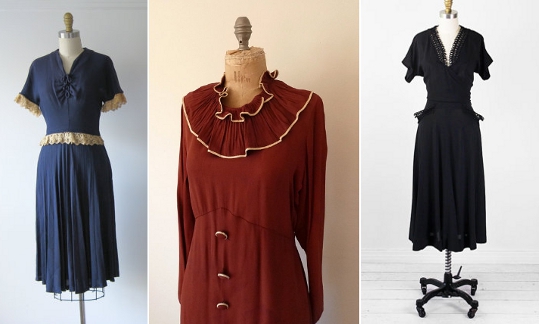 1930s-fashion-crepe-dresses 1930s fashion crepe dresses