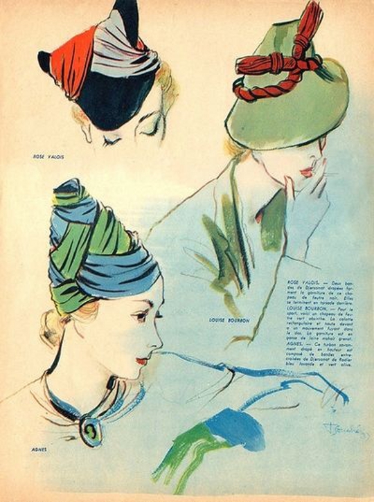 1930s-fashion-hats-vintage-advertisement 1930s fashion advertisement for hats