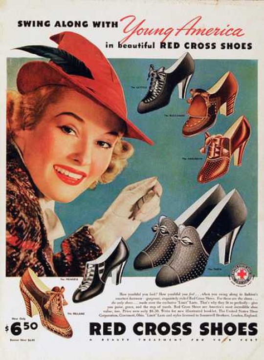 1930s-fashion-shoes-vintage-advertisement 1930s fashion advertisement for shoes