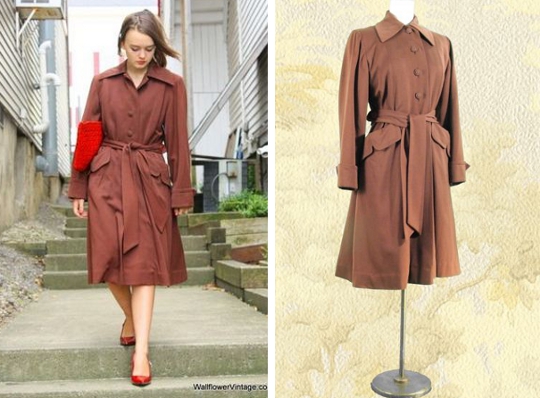 1940s-knee-length-coat-NEW-1 1940s knee length coat vintage