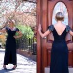 1980_Black_cocktail_dress_sequins sleaves