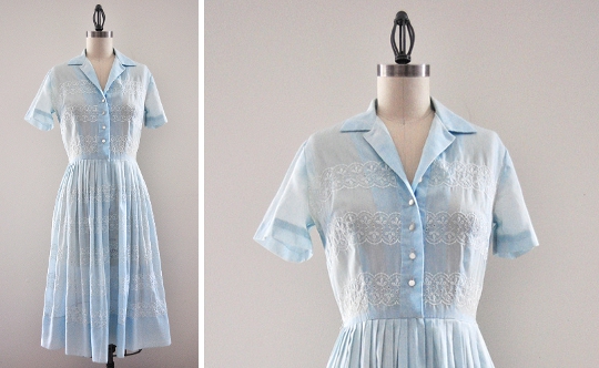 50s-shirtwaist-dress 1950s shirtwaist dress