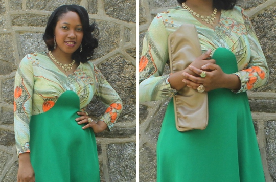 1970s maxi dress styled with accessories 1970s maxi dress styled by fashion blogger stylish thought