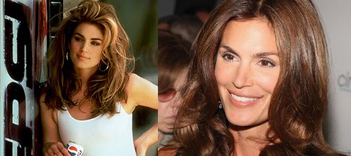 cindy-crawford-then-and-now cindy crawford then and now vintage photos