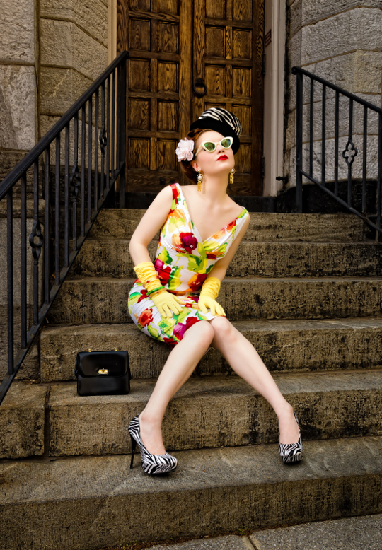 Hope Adela Stop Staring Challenge hope adela of pink champagne blog wears a stop staring '50s style dress