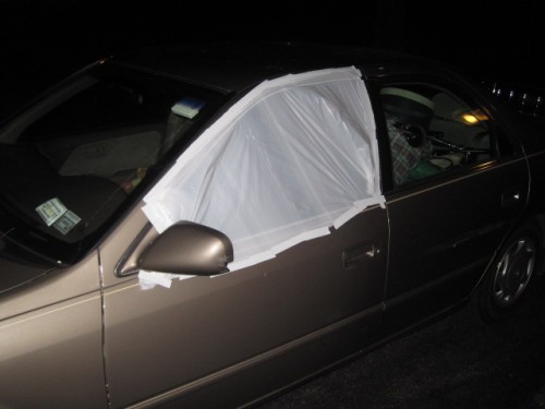 Broken Car Window broken car window