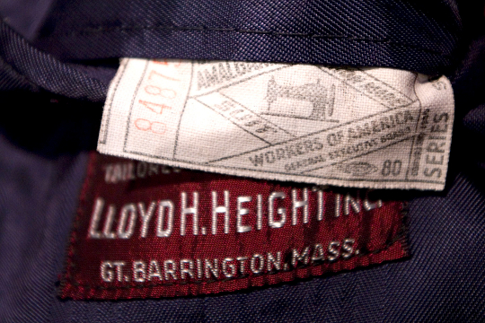 Amalgamated Clothing Workers of America Men's Suit Label the label of a men's suit by amalgamated clothing workers of america