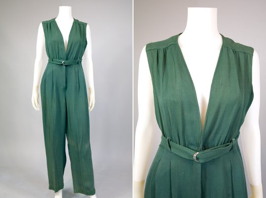 World War Two Fashion Jumpsuit a jumpsuit from the 1940s