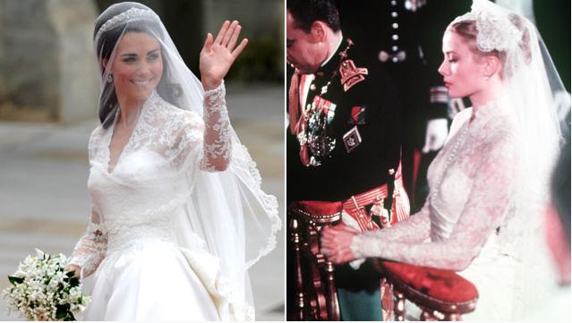 kate-middleton-grace-kelly-wedding-dress kate middleton wedding dress