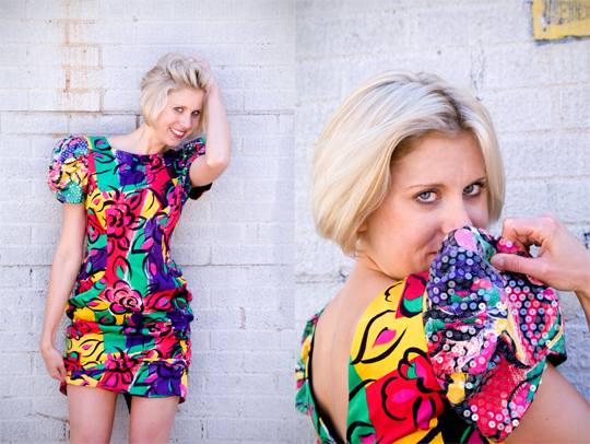 80s_balloon_sleeve_dress_2shot 80s_balloon_sleeve_dress_sequins