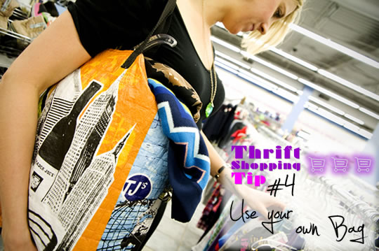 Thrifting personal bag Thrifting like a pro - use your own bag