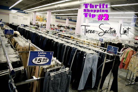 Thrift Shopping Section Limit Thift Store Clothes Racks