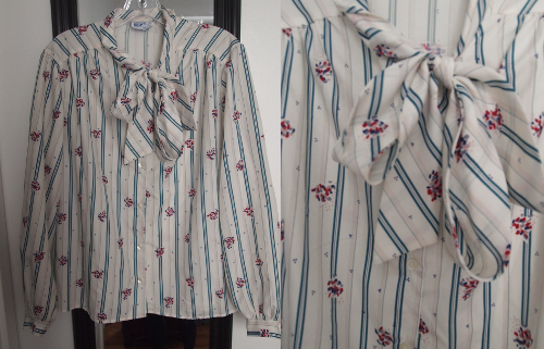 thrift-ascot-blouses thrift store spring fashion