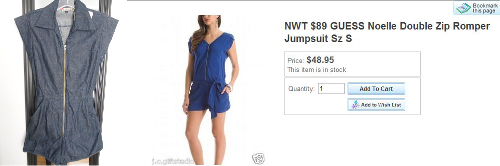 thrift-jean-romper-vs-new-guess-romper how to save money thrift shopping