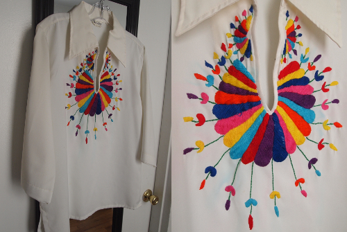 thrift-vintage-bright-patterns thrift store spring fashion