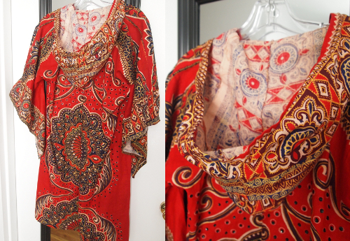 thrift-vintage-hooded-ethnic-prints thrift store spring fashion