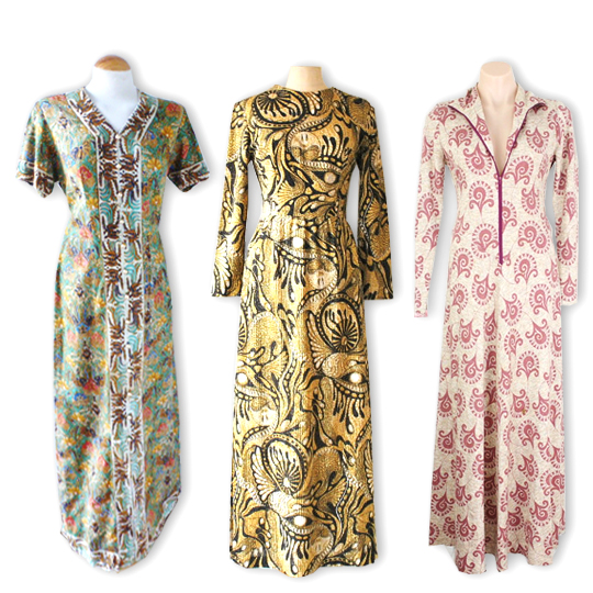 Vintage Tribal Maxi Dresses 3 different vintage tribal maxi dresses