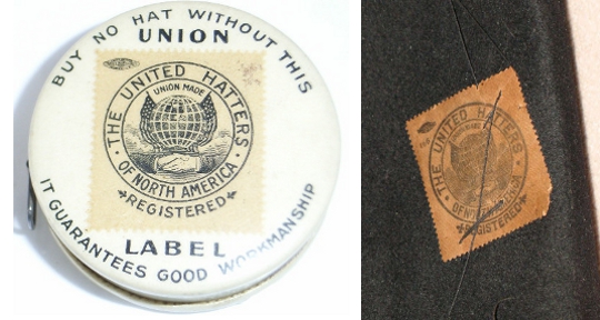 united hatters of north america union label united hatters of north america union label