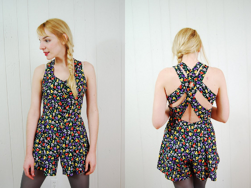 vintage-fashion-romper vintage fashion 90s romper