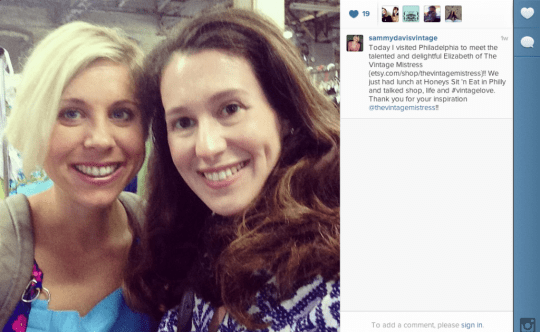 meeting the vintage mistress from etsy